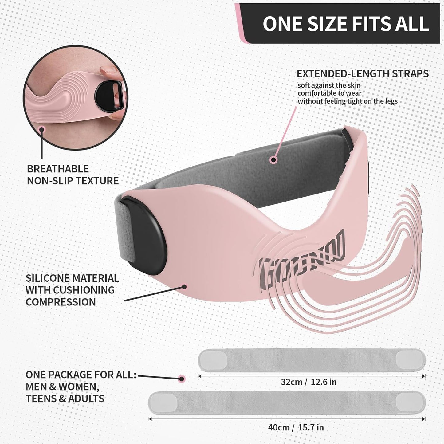 Oakhaven™  Patellar Support Strap For Knee Pain and Tendonitis (2 Straps Included)